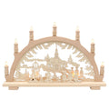 Schwibbogen Seiffener Kirche 57 cm – 9-flammig mit indirekter Beleuchtung, Made in Germany