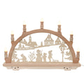 Schwibbogen Winterfiguren 57 cm – Erzgebirge, 7-flammig, Made in Germany